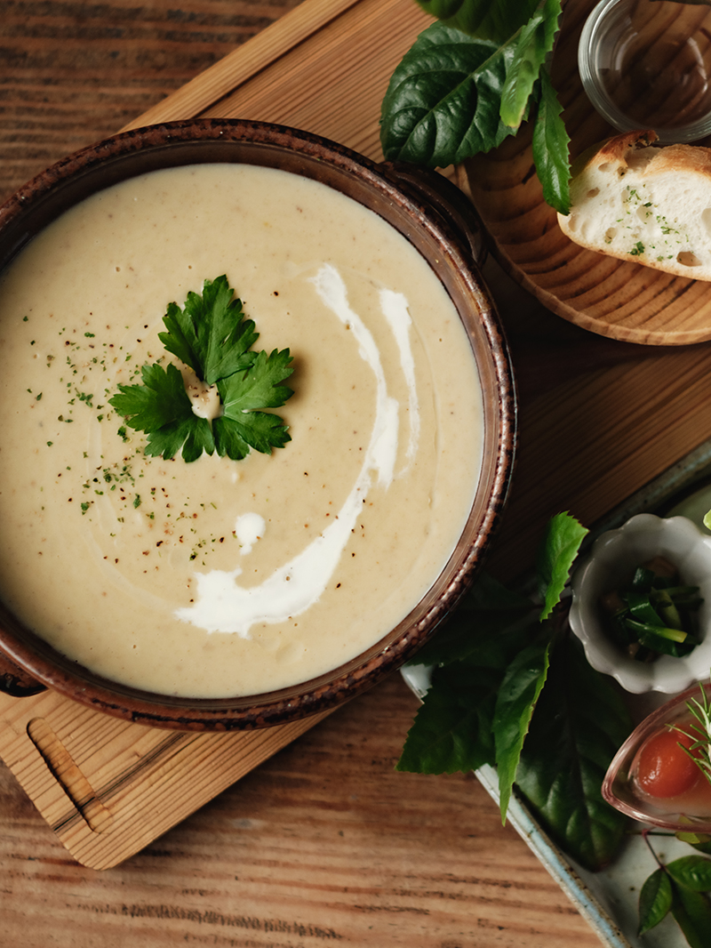 Yamaga City: “Kochi Biyori.” Warming to the core with a rich Japanese chestnut potage.